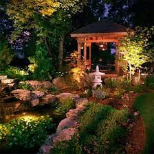 Zen Garden At Night Asian Landscape Night Garden Garden Gazebo