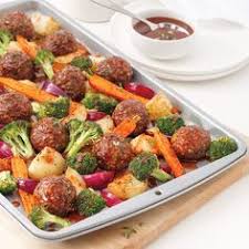 Boulettes Moutarde Et Miel Sur La Plaque Les Recettes De Caty Recipe In 2020 Sheet Pan Recipes Healthy Recipes Sheet Pan Dinners