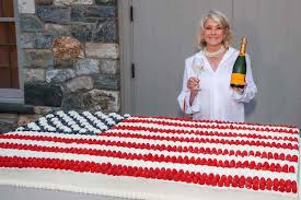 Martha Stewart Serves Huge American Flag Cake with 250 Pieces for Founding Father-Themed Party