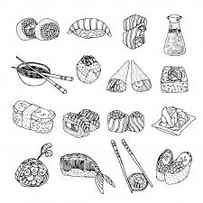 Telechargez Set D Icones De Sushi Alimentaire Asie Gratuitement Icon Set Japanese Inspired Art Free Icon Set
