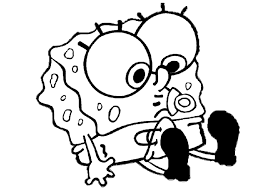 Spongebob lives under the sea in a pineapple in the. Cute Baby Spongebob Coloring Pages
