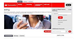 Santander Bank Bill Pay Online Login Customer Service Sign In Bank Bill Santander Bank Paying Bills