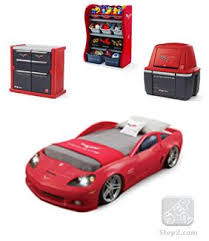 Toddler car furniture set disney cars room decor ideas in box lightning mcqueen dresser and nightstand for toddlers bedroom full size batman bedding monster. Corvette Bedroom Combo Kids Furniture By Step2 Kids Bedroom Furniture Cars Room Kids Furniture