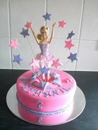 Barbie cake my first attempt on making a barbie cake, using dolly varden tin, im open to any barbie fairy cake two time fondant dress & fondant glittery wings. 33 Cakes Barbie Ideas Barbie Cake Barbie Cake