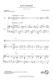 Includes guitar tab for guitar, range: Cristi Cary Miller Loch Lomond Sheet Music Pdf Notes Chords Concert Score 2 Part Choir Download Printable Sku 163982