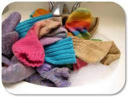 Take a towel and wrap your socks in it. How To Hand Wash Socks Shiny Happy World