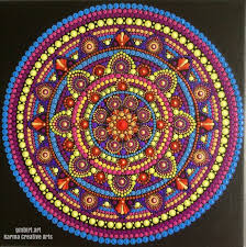 Mandala Dot Painting Original Art By Geraldine Birt Yoga Meditation Decorative Painting Shades Of Autum Mandala Painting Mandala Rock Art Dot Art Painting