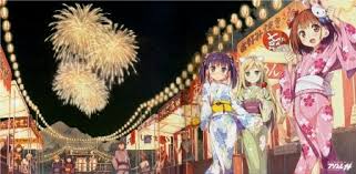 Night Carnival Desktop Nexus Wallpapers Anime Kimono Anime Anime Images