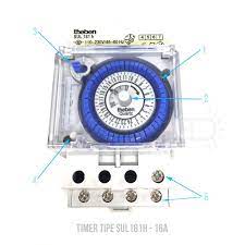 Cara memulai pengaturan digital timer. Time Switch Theben Sul181h Timer Analog 220v Shopee Indonesia