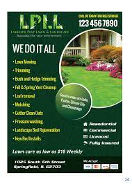 Design De Flyer Colore Professionnelle Lawn Care Pour Lakeside Pest Lawn Landscape Design 584 Lawn Mowing Business Lawn Care Flyers Lawn Care Business