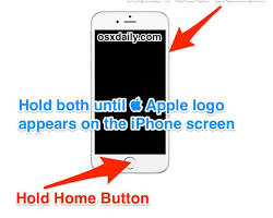 Image of iPhone 6s Home and Power buttons