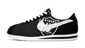 Big Raiders Silver Bandana Custom Nike Cortez Shoes Nb Bandana Fever In 2020 Sneakers Men Fashion Cortez Shoes Nike Cortez Shoes