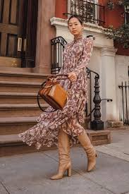 40 Amazing Winter Dresses Ideas With Boots Addicfashion Long Dress Outfits Dresses Casual Winter Stylish Outfits