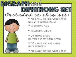 first grade fanatics digraphs diphthongs and freebies oh my