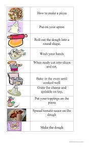 Worksheets Writing Recipes Pizza How To Make Pizza Pizza Recipes Pizza