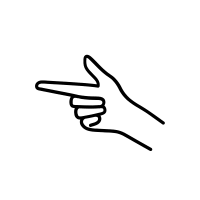 For example, it may be used near some 🔗 link as a sign to follow it obligatory or as a sign to underline the extreme importance of some part of the message or post. Finger Pointing Left Icons Download Free Vector Icons Noun Project