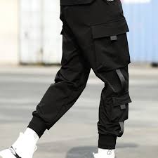 Разпродажба Панталони с много джобове мъжки работни облекла панталони  случайни еластичен колан глезена обвързани джобове на панталон Cargo  панталони на съвсем малък ~ Панталони > Pokupka-Izhod.cam