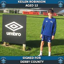 Official account of derby county football individually i hope they all see what it takes to play senior football and give the lads the appetite to. Uk Football Trials Keilen Robinson Aged 12 Signed For Derby County Uk Football Trails