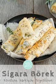 Turkisches Borek Mit Schafskase Und Spinat Backen Macht Glucklich Rezept Borek Mit Schafskase Rezepte Yufka Rezept