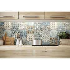 Cormier Moroccan Tile 18 L X 20 5 W Peel And Stick Wallpaper Roll Moroccan Tile Diy Kitchen Projects Kitchen Wallpaper