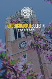 UNDERGRADUATEBULLETIN