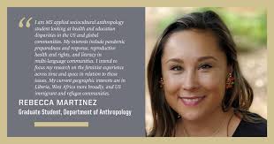 Welcome to our incoming cohort of graduate students: Lauren Christopher,  Trevor Keevil, Buster Landin, Rebecca Eli Long, and Rebecca Martinez!