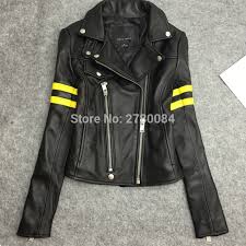 Us 150 0 Factory Genuine Leather Punk Jacket Women Sheep Skin Coat Real Leather Big Brand Garment Female Suit Zipper Outwear Motorbycle In Leather
