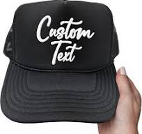 Amazon.com: Custom Puff Print Trucker Hat Add Your Text Hat ...