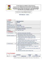 Soal uts matematika diskrit teknik informatika semester 1. Sap Matematika Diskrit Baru