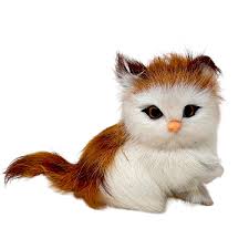 FeineHeimat Felltier Katze, ca. 9cm – Niedliche Deko in verschiedenen  Designs | Feine Heimat