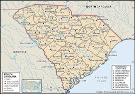 Old Historical City County And State Maps Of South Carolina