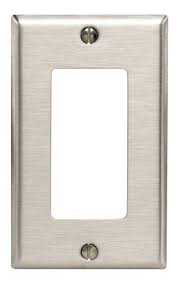 Leviton 84401 40 1 Gang Decora Gfci Wallplate Stainless Steel For Sale Online Ebay