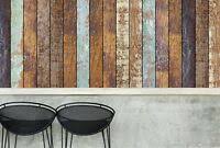 See now this diy wood plank wall tutorial to start & finish your ship lap accent wall in a weekend! 10m Wallpaper Wood Optic Panelling Timber Plank Panel Stripe Wall Paper Roll Ebay