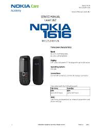 As a result you have access to free services, f.e. Nokia 1616 Rh 125 126 Service Manual L1l2 V1 0 Service Manual Download Schematics Eeprom Repair Info For Electronics Experts