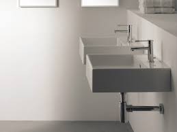 wall mounted modern square bath sinks