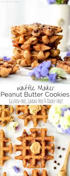 These Waffle Maker Peanut Butter Cookies Are Gluten Free And Ready In 10 Minutes Waffle Maker Recipes Gluten Free Peanut Butter Cookies Peanut Butter Recipes