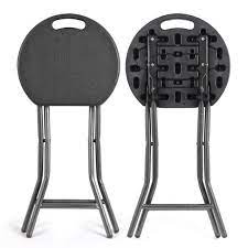( 1.7 ) out of 5 stars 6 ratings , based on 6 reviews current price $130.08 $ 130. Portable Folding Stool 18 1 Inch Collapsible Round Premium Plastic Chairs Black 2 Pack Walmart Com Walmart Com