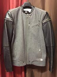 Diesel Wool With Leather Sleeves Jacket Leather Sleeve Jacket Leather Sleeve Jackets