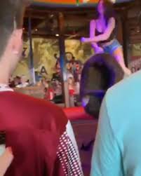 Uncensored Kylie Minogue on Mechanical Bull in black lingerie-XNXX.COM