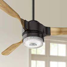 They both come with light support, are very quiet which means you can install them in your bedroom and barely notice the difference and they come with reversible motors which help you save on heating. 54 Hunter Apache Wifi Noble Bronze Led Ceiling Fan 41d16 Lamps Plus