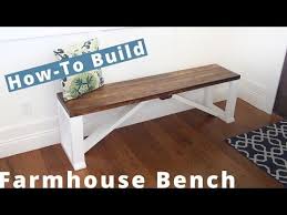 How To Make A Fall Farmhouse Bench Farmhouse Bench Diy Bedroom Bench Diy Diy Bench