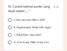 Contoh Kalimat Poster Yang Tepat Brainly Co Id