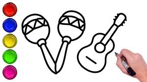 How To Draw Maracas Guitar And Xylophone Musical Instruments In Easy Way And Step By Step For Kids Youtube Before putting the instrument into the soap water solution, remove the. how to draw maracas guitar and xylophone musical instruments in easy way and step by step for kids