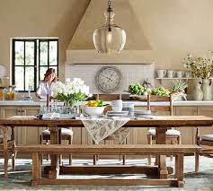 White Station Clock Dining Room Style Wood Dining Table Dining Room Inspiration