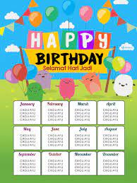 Jadual waktu frozen download : Carta Selamat Hari Jadi