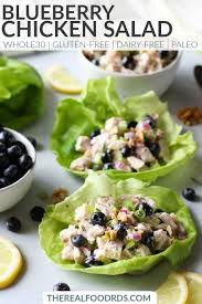 Blueberry Chicken Salad With Rosemary The Real Food Dietitians Recipe Real Food Recipes Blueberry Chicken Lunch Recipes Healthy