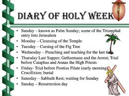 Holy monday and holy tuesday. Ppt Diary Of Holy Week Powerpoint Presentation Free Download Id 561806