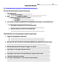 Check spelling or type a new query. Webquest Evolution And Natural Selection Answer Key Evolution Webquest Reading Community Schools Lookintothesecretworld