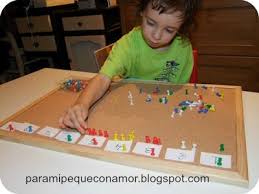 Las fichas se colocan boca abajo y se mezclan, luego se reparten entre 2 o 4 jugadores, hasta tener cada uno siete. Para Mi Peque Con Amor Actividades 2 3 Anos Math Games Peg Jump Games