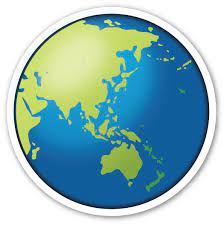 Earth Globe Asia Australia World Emoji Earth Globe Emoji Stickers